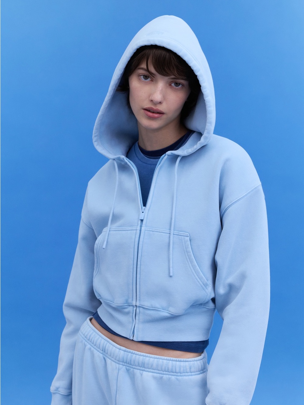 Aritzia postcard blue sweatsuit
